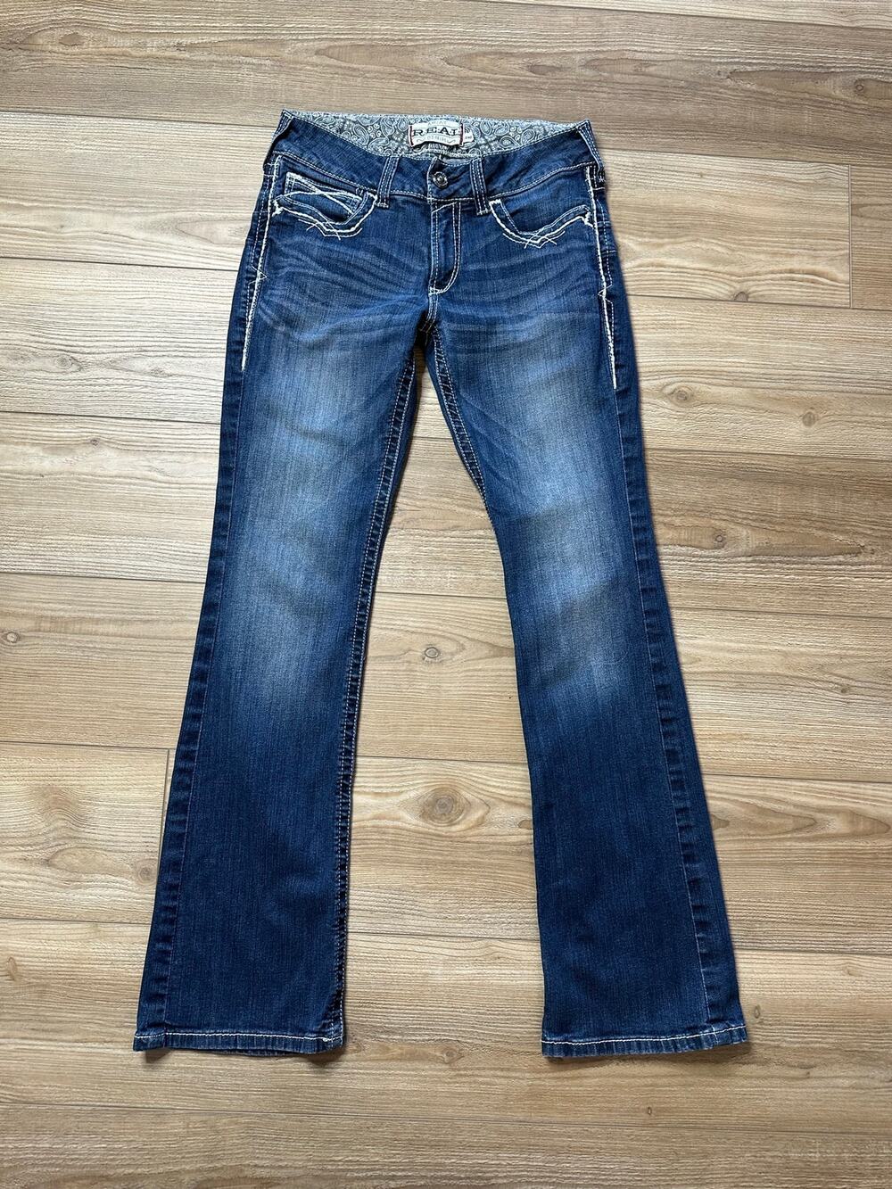 Ariat Low Rise Bootcut Western Jeans Marine Size 8/29